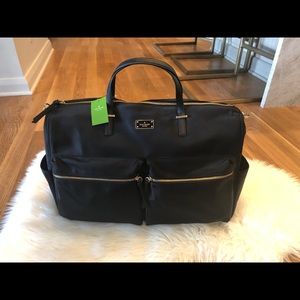Kate Spade black Wilson Road Carmella travel bag